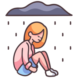 depressed woman